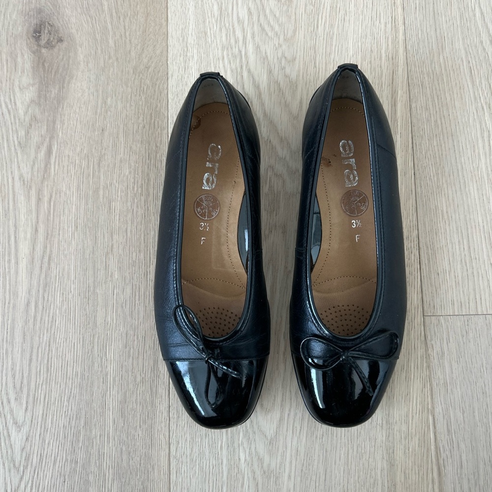 Girls Party Dress Black Patent Leather Flats
